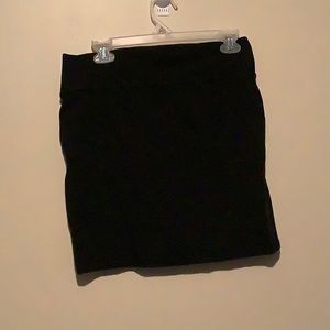 Black mini skirt